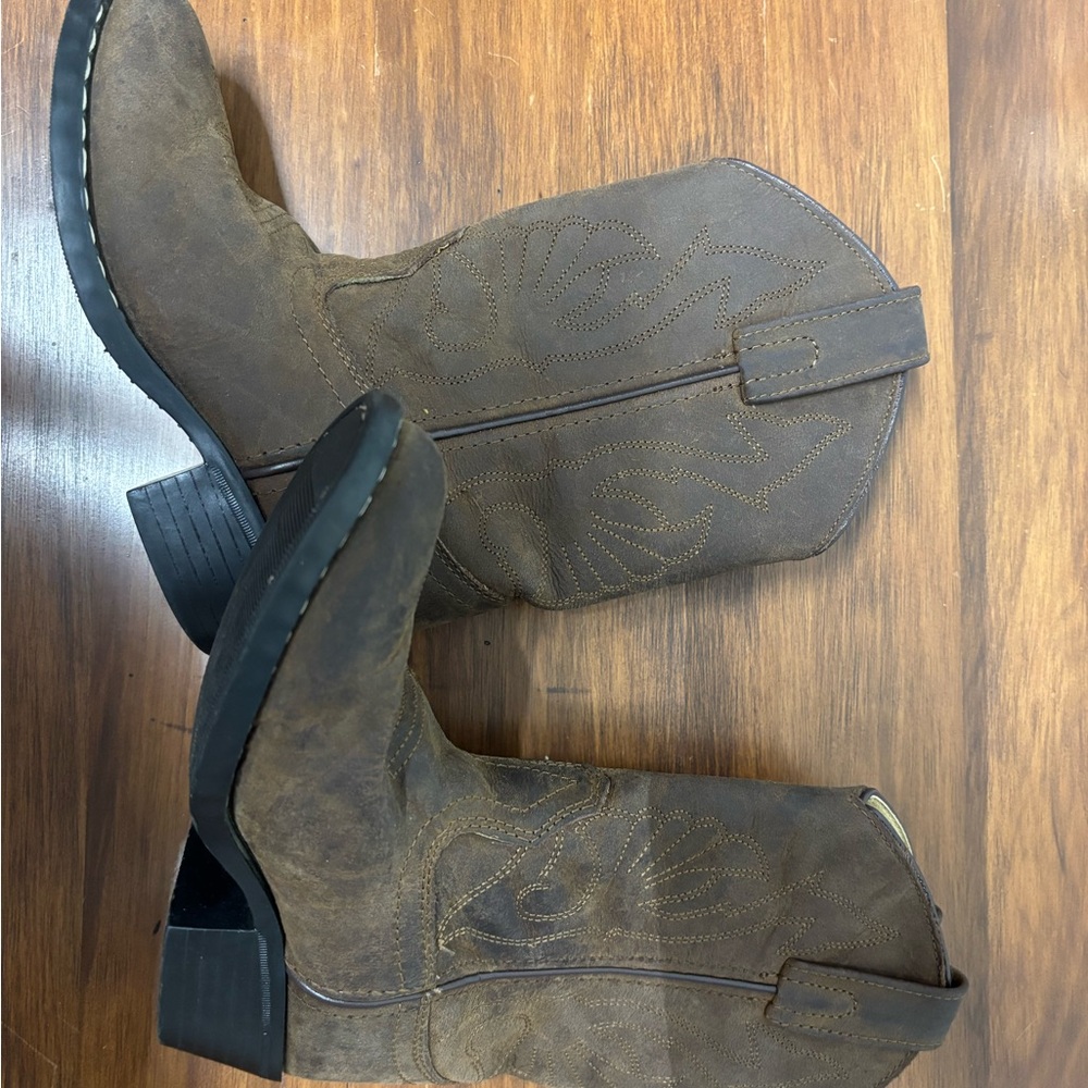 Kids Brown Cowboy Boots